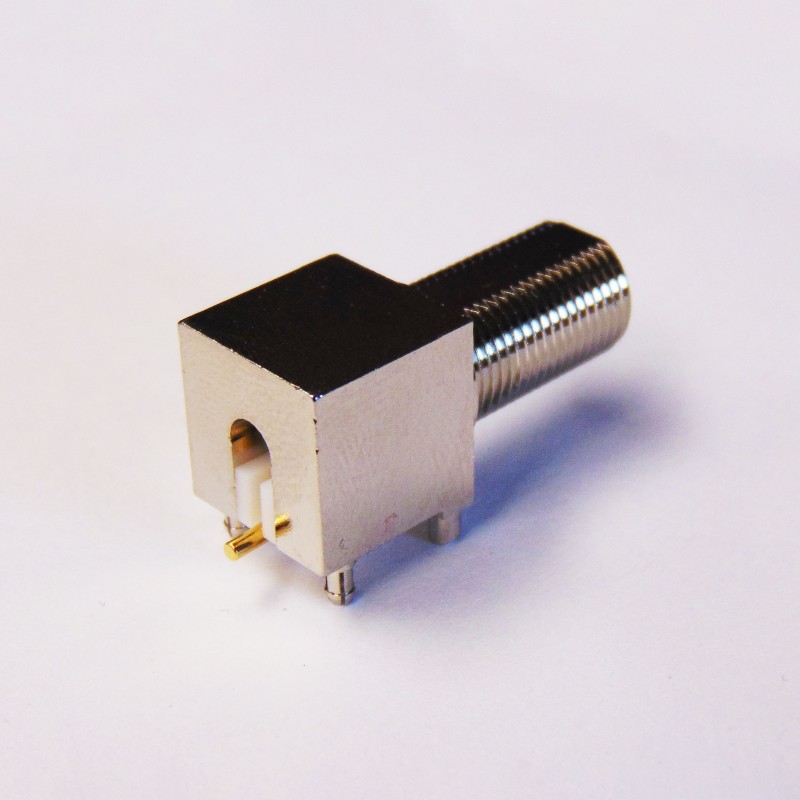6GHz Right Angle Surface Mounting F Connector from CEI